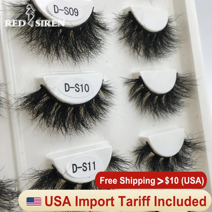 USA Import tariff included Lashes Mink Eyelashes Real Mink Hair Fluffy Messy Soft Natural Lashes Makeup 3d Mink Lashes