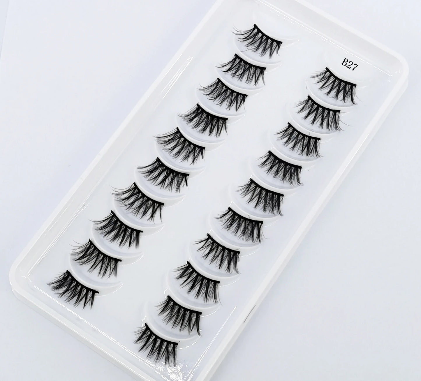 10 Pairs Crisscross Half Eye Lashes Natural False Eyelashes Handmade Faux 3D Mink Lashes Makeup Tools Eyelash Extension