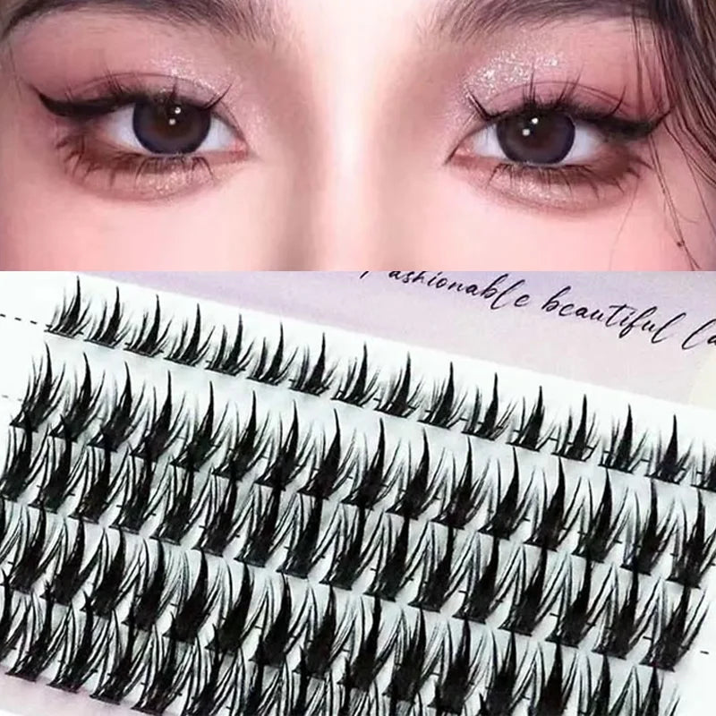 Mink eyelashes 1/box 80 bundle natural Russian 3D individual manga eyelash clusters extended Makeup tools wholesale lashes