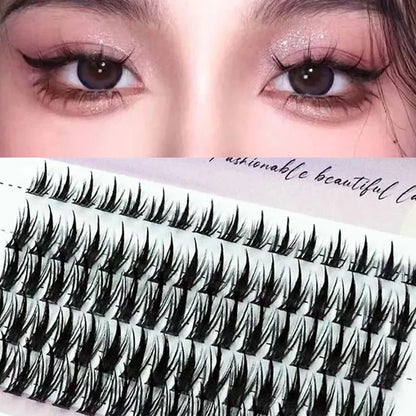 Mink eyelashes 1/box 80 bundle natural Russian 3D individual manga eyelash clusters extended Makeup tools wholesale lashes