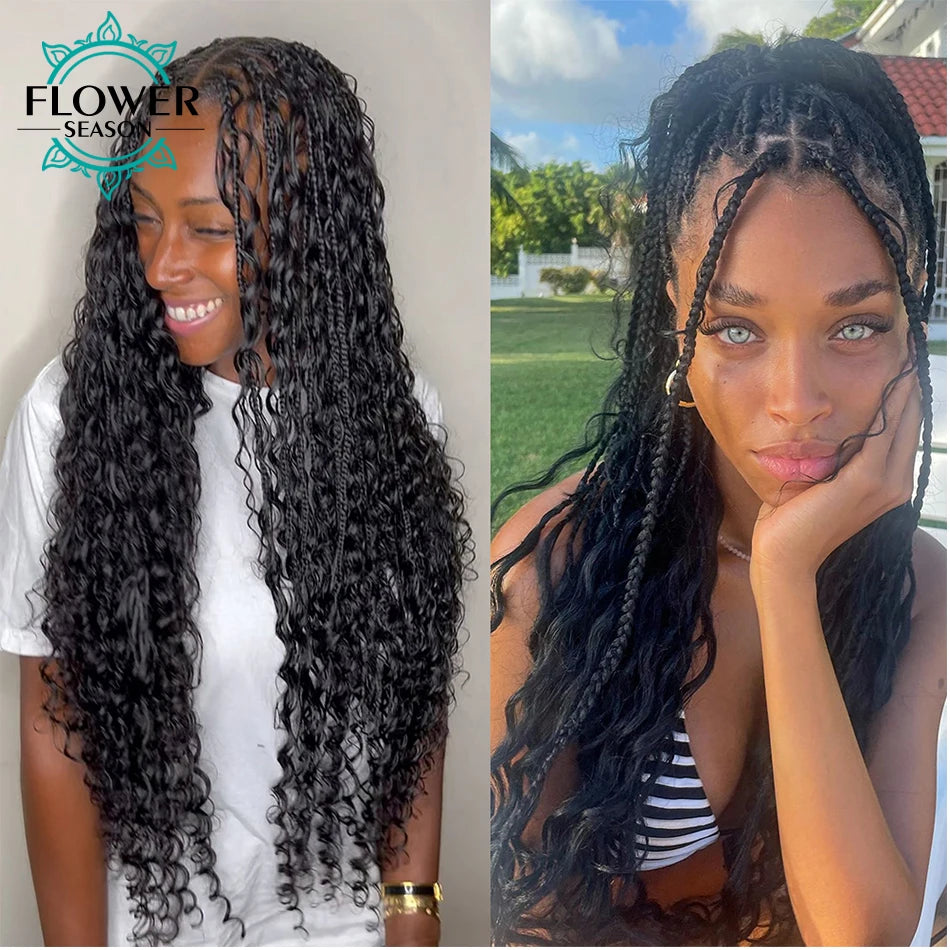 Bulk Hair For Braiding Human Hair Loose Wave Braids Hair Double Drawn Full End Bulk Human Hair Extensions 1/2/3Bundles No Weft