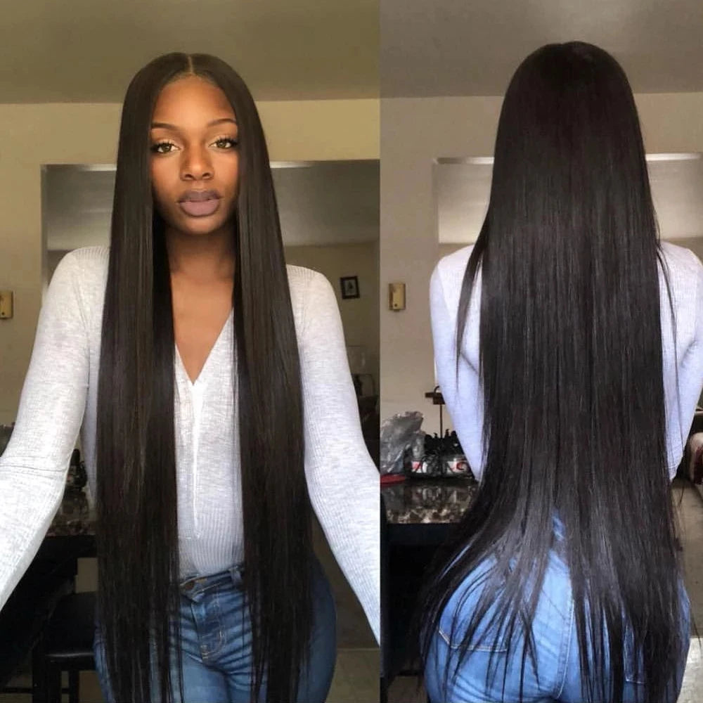 Indian Hair Weave Bundles 100% Human Hair 1B Hair Extension 1/3 Hair Bundles For Women Natural Black Hair Bundles
