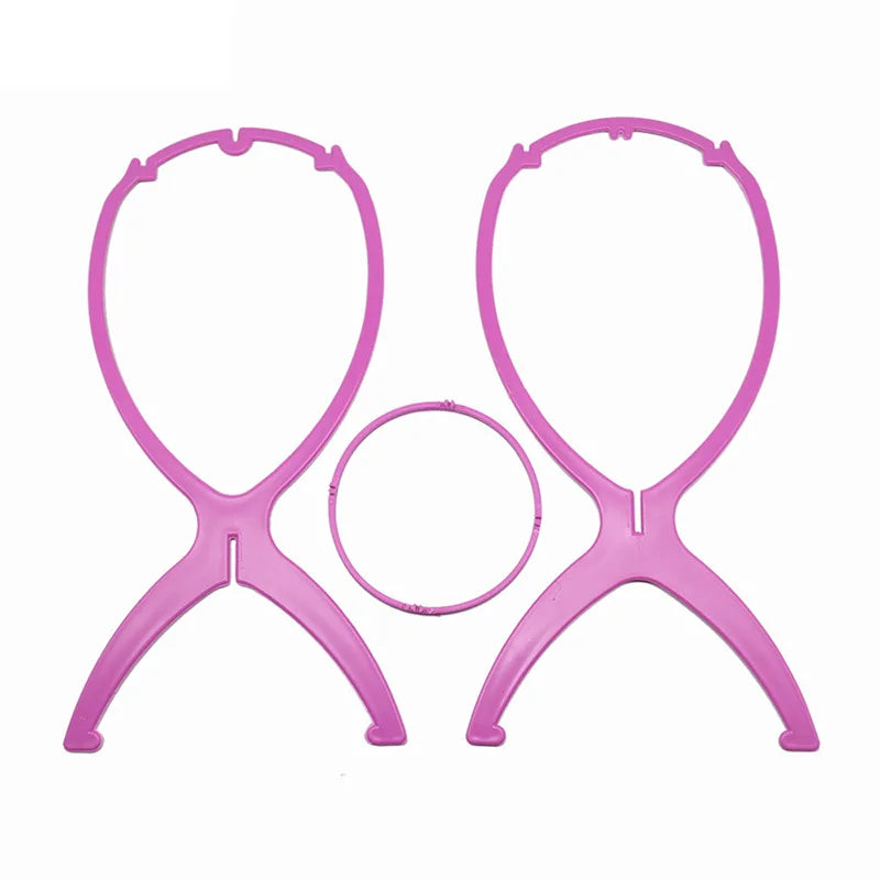 2 pcs stand 36cm Desk Stand Portable Wig Stand Wig Stands Portable Wig Hanger Salon Barber Hanging Hats Holder Display Stand