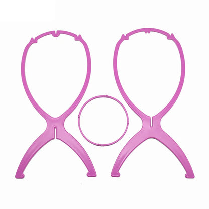 2 pcs stand 36cm Desk Stand Portable Wig Stand Wig Stands Portable Wig Hanger Salon Barber Hanging Hats Holder Display Stand