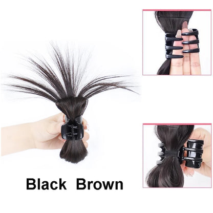 Sunslymei Synthetic Half-tie Claw Hair Crab Clip Wig Clip High Ponytail Hair Accessories