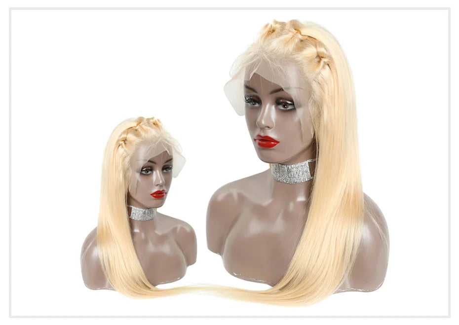 Real 13x4 13x6 HD Lace Frontal Wig 613 Blonde Lace Front Wig Human Hair Bone Straight Human Hair Wigs Pre Plucked with Baby Hair