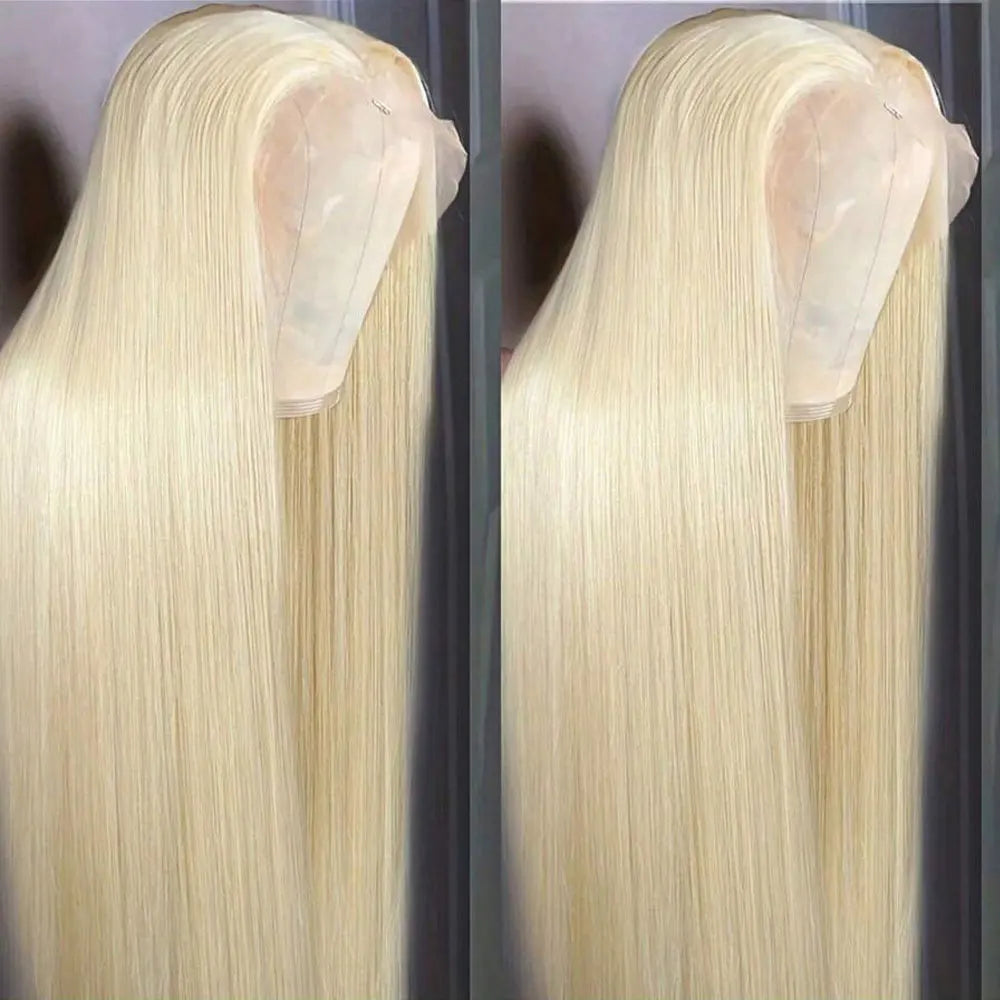 Straight 613 Human Hair Wigs Lace Front 13x4 Blond 613 HD Lace Frontal Wigs 250% Density Body Wave Lace Front Human Hair Wigs