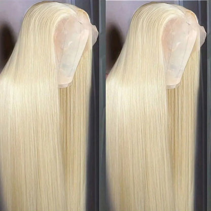 Straight 613 Human Hair Wigs Lace Front 13x4 Blond 613 HD Lace Frontal Wigs 250% Density Body Wave Lace Front Human Hair Wigs