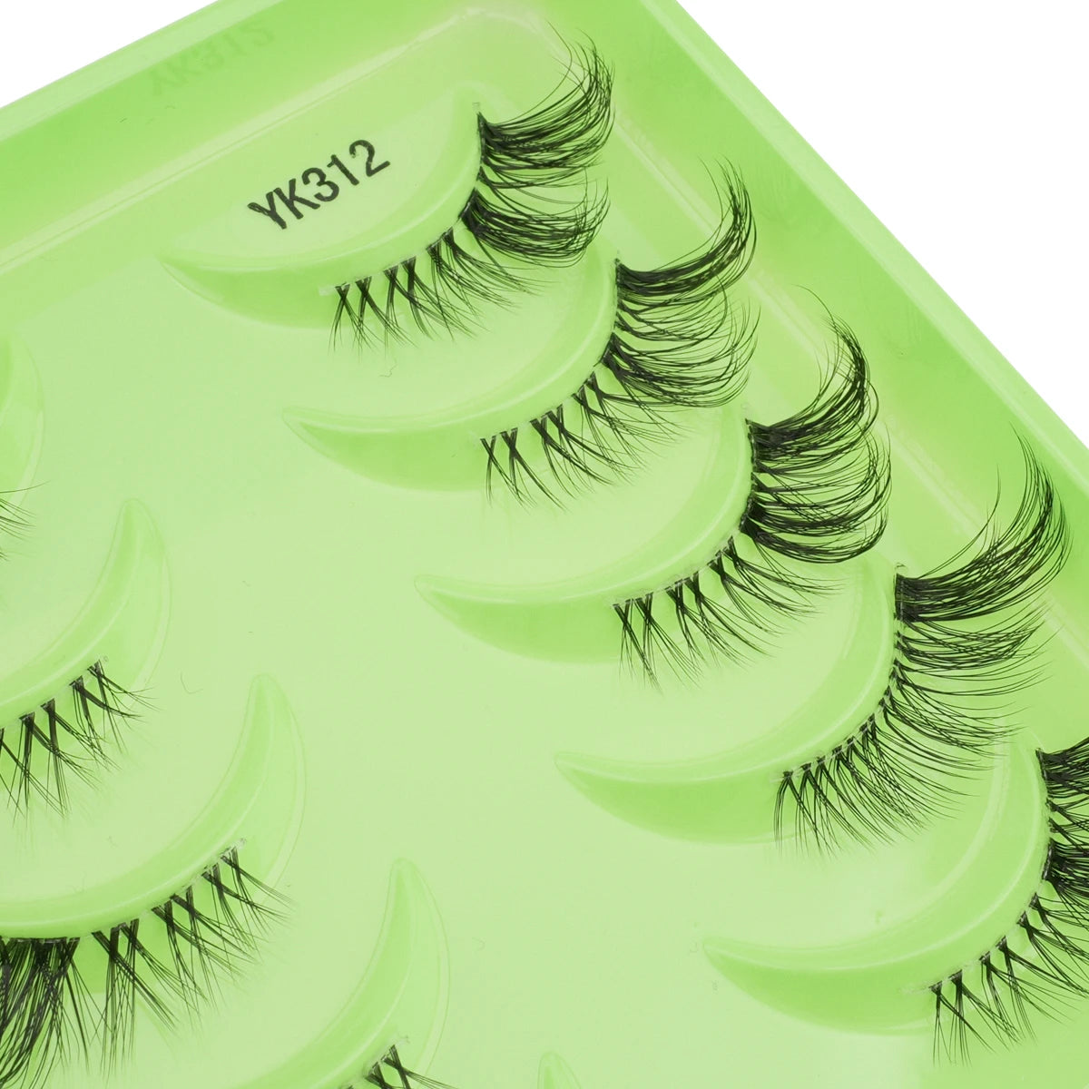 3D Mink Lashes 3/10 Pairs Cat Eye Half Lashes Natural Long False Eyelashes Strip Makeup Soft Fake Eyelash Extension Make Up Tool