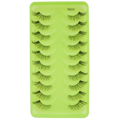 3/10 Pairs Half Lashes Makeup Natural Long Cat Eye Lashes Dramatic False Eyelashes Soft Faux Cils Fake Eyelash Extensions Tool