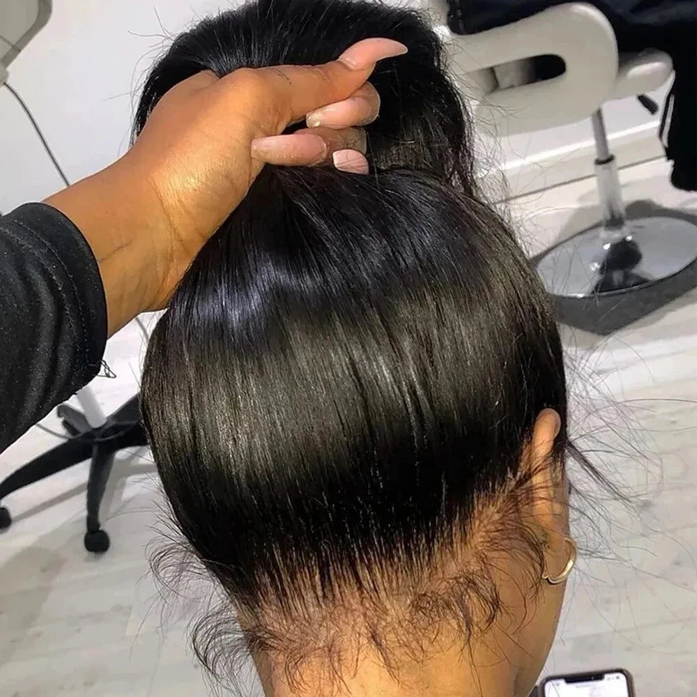 360 Full Lace Wig Human Hair Pre Plucked Bone Straight Lace Fronta Wigs Glueless Hd Lace Frontal Wig Human Hair Wigs For Women