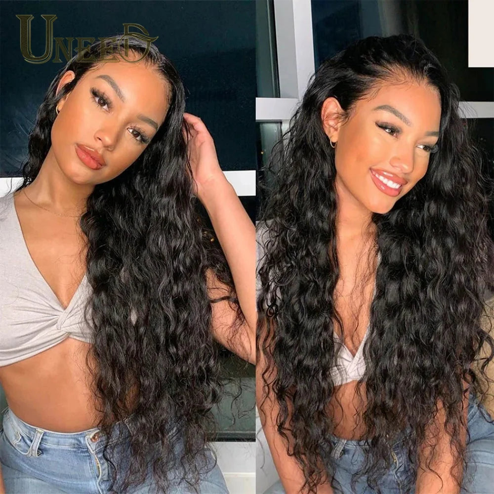 Peruvian Deep Curly Wave Human Hair Bundles 1/3/4 Pcs 100% Unprocessed Virgin Human Hair Wet and Wavy Bundles Natural Color