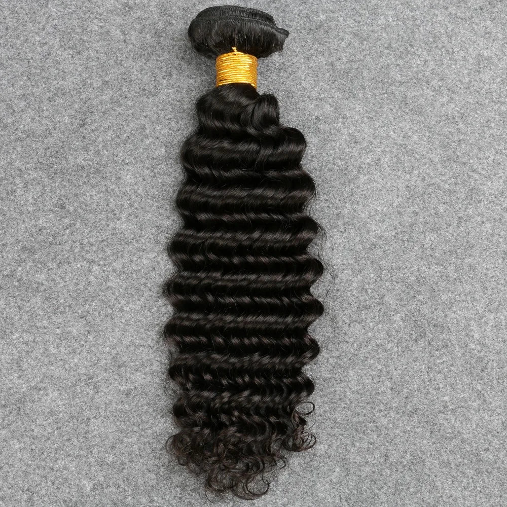 Curly Deep Wave Human Hair Bundles 30 Inch 3/1PCS Bundles Remy Hair 100% human hair Brazilian Raw Hair Bundle Weaving Extensions