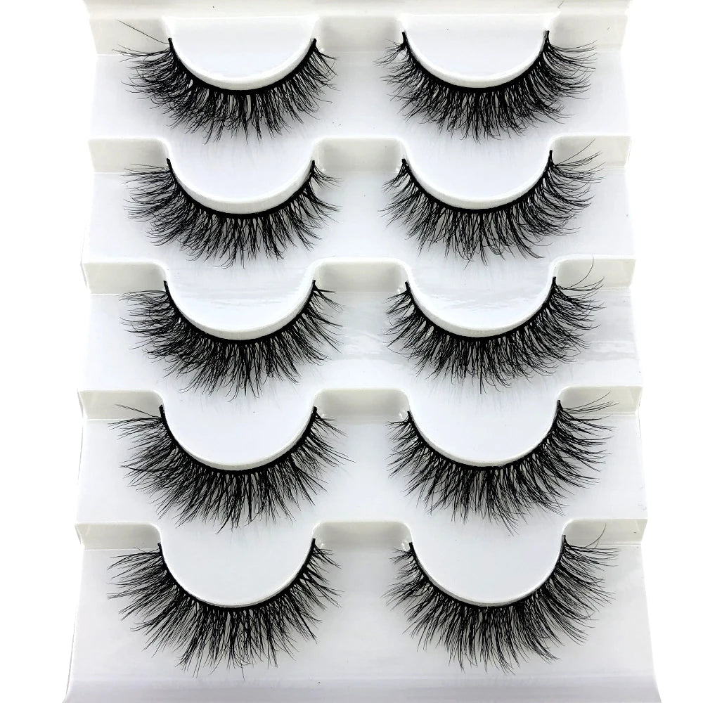 Faux Mink Eyelashes Natural 3D Mink Lashes Volume False Eyelashes Dramatic Thick Fake Eyelash Extension Makeup Tool Maquiagem