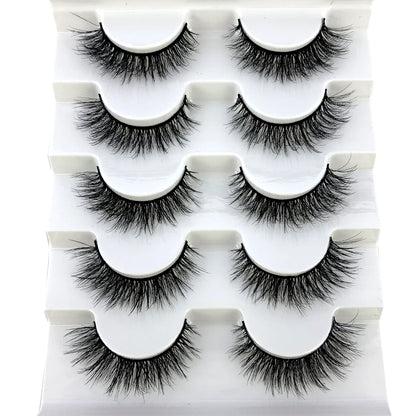 Faux Mink Eyelashes Natural 3D Mink Lashes Volume False Eyelashes Dramatic Thick Fake Eyelash Extension Makeup Tool Maquiagem