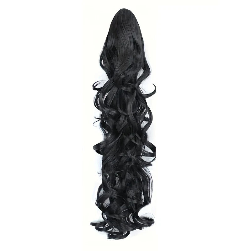Ponytail Extensions 30'' Claw Clip Ponytail Long Curly Wavy Pony Tails Hair Extensions Synthetic Horse Tail Hairpiece for Women