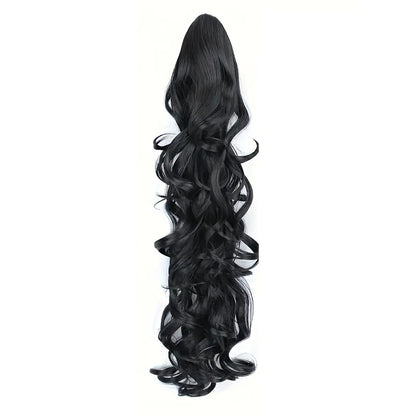 Ponytail Extensions 30'' Claw Clip Ponytail Long Curly Wavy Pony Tails Hair Extensions Synthetic Horse Tail Hairpiece for Women