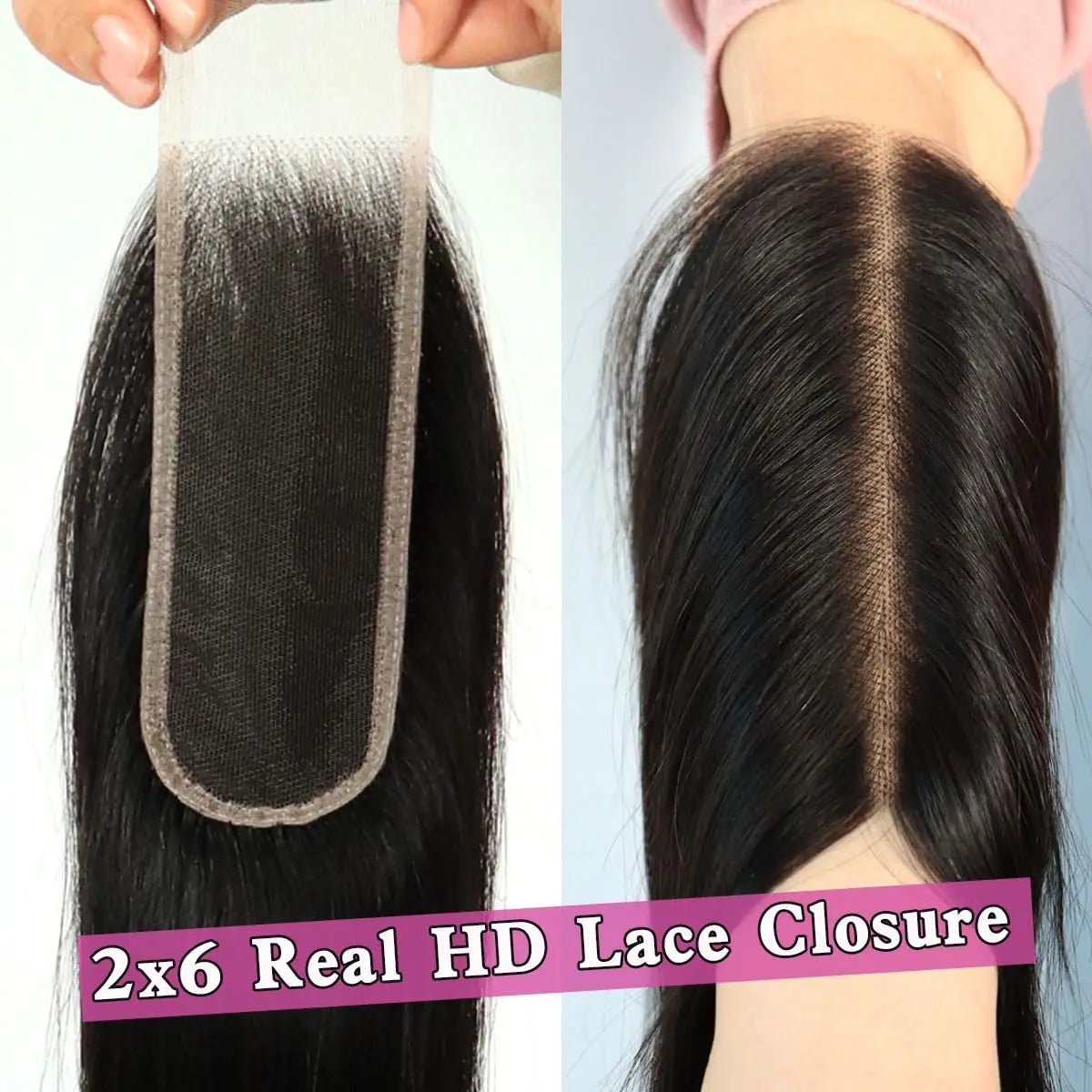 16A Double Drawn Vietnamese Bone Straight Bundles with 13x4 Lace Frontal 100% Raw Human Hair Bundle with 2x6/5x5 HD Lace Closure