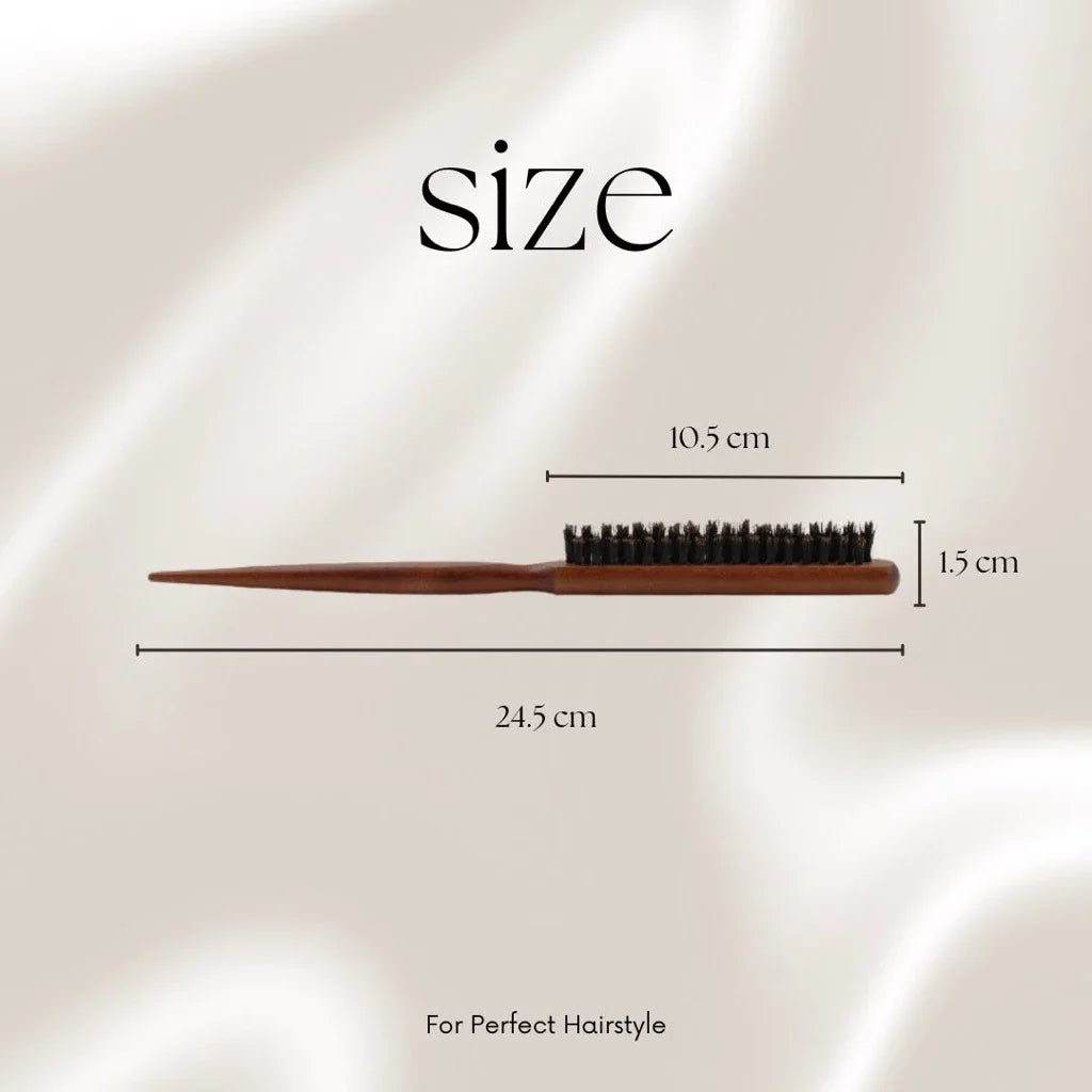 Hair Brush Boar Bristle Wooden Slim Line Comb Hairbrush Professional SalonExtension Hairdressing DIY Styling Tools Scalp Massage