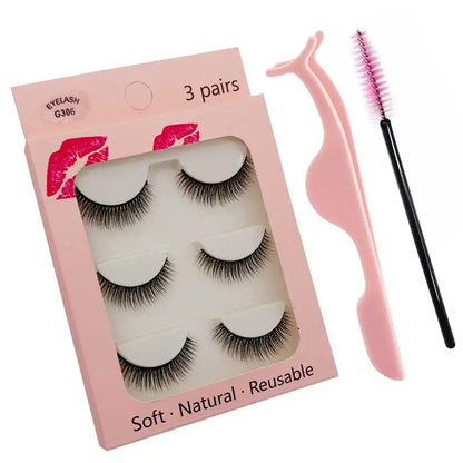 Eyelashes 3d mink lashes natural long make up false eyelashes eyelash brushes makeup eye lashes tweezers 3d lashes maquiagem