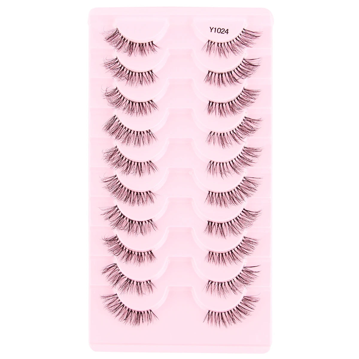 Cat Eye Lash 3/5/10 Pairs Half Lashes Natural Long False Eyelashes Wispy 3D Mink Lashes Volume Faux Cilios Extension Makeup Tool