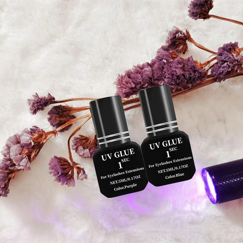 UV Lashes Glue For Eyelashes Extension Adhesive Gel Waterproof Lasting 1S Quick Dry Adhesive No Irritant Korean Makeup Tools