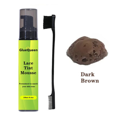 Lace Tint Mousse For Front Wigs 100ml Light / Medium / Dark Melt Lace Dye Skin Tone Tint Foam For Black Women