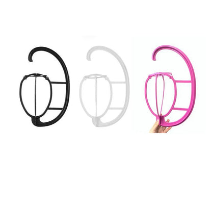 Hanging wig stand, wig holder for multiple wig stands, for hair extensions, wigs and accessories (3 pcs.)