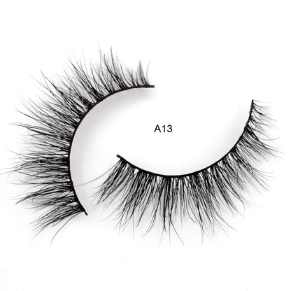 Visofree Mink Eyelashes 3D Mink Lashes Thick Crisscross Winged Eyelashes Cruelty Free Mink 1 Pair/box False Lashes D22