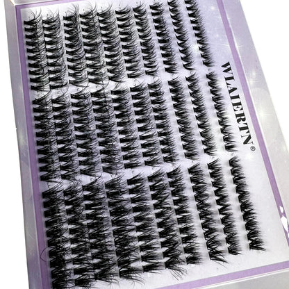 300/120PCS 5D Fluffy Cluster Lashes 30D-100D Natural Thick Eyelash Clusters Individual Lashes DIY Eyelashes Extension Makeup