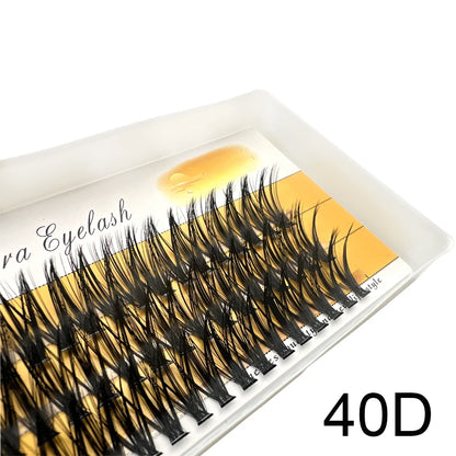 20D/30D Mink Eyelashes 1 Box/60 Bundles Natural Eyelash extension 3D Russia Individual Eyelash Cluster Makeup Tools Lashes Cilia