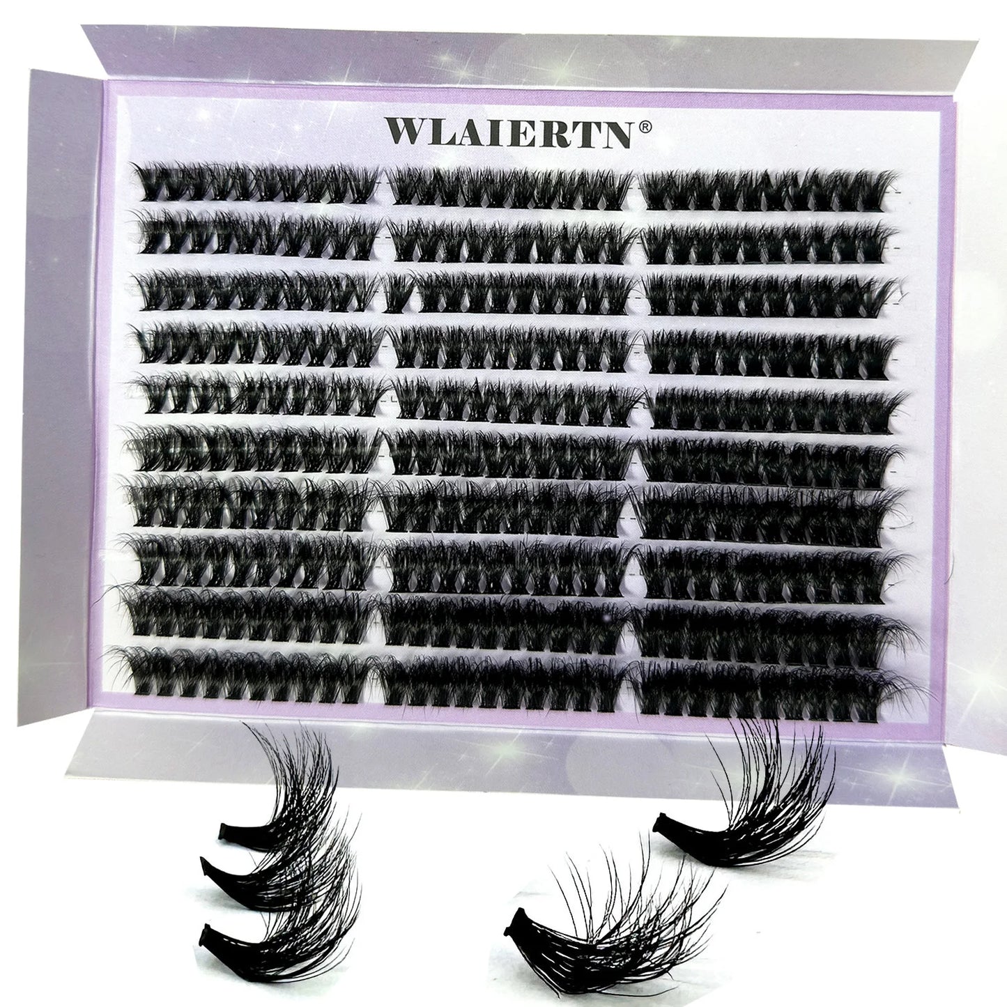 300/120PCS 5D Fluffy Cluster Lashes 30D-100D Natural Thick Eyelash Clusters Individual Lashes DIY Eyelashes Extension Makeup