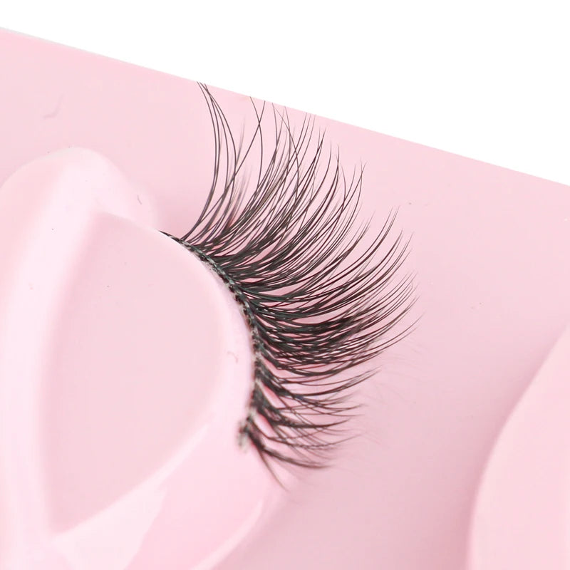 Cat Eye Lash 3/5/10 Pairs Half Lashes Natural Long False Eyelashes Wispy 3D Mink Lashes Volume Faux Cilios Extension Makeup Tool