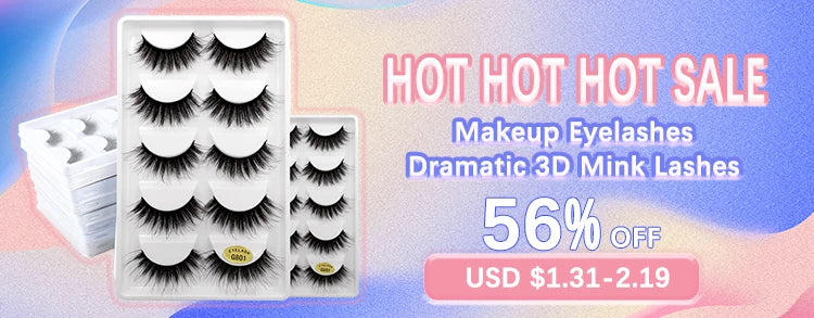 Cat Eye Lash 3/5/10 Pairs Half Lashes Natural Long False Eyelashes Wispy 3D Mink Lashes Volume Faux Cilios Extension Makeup Tool