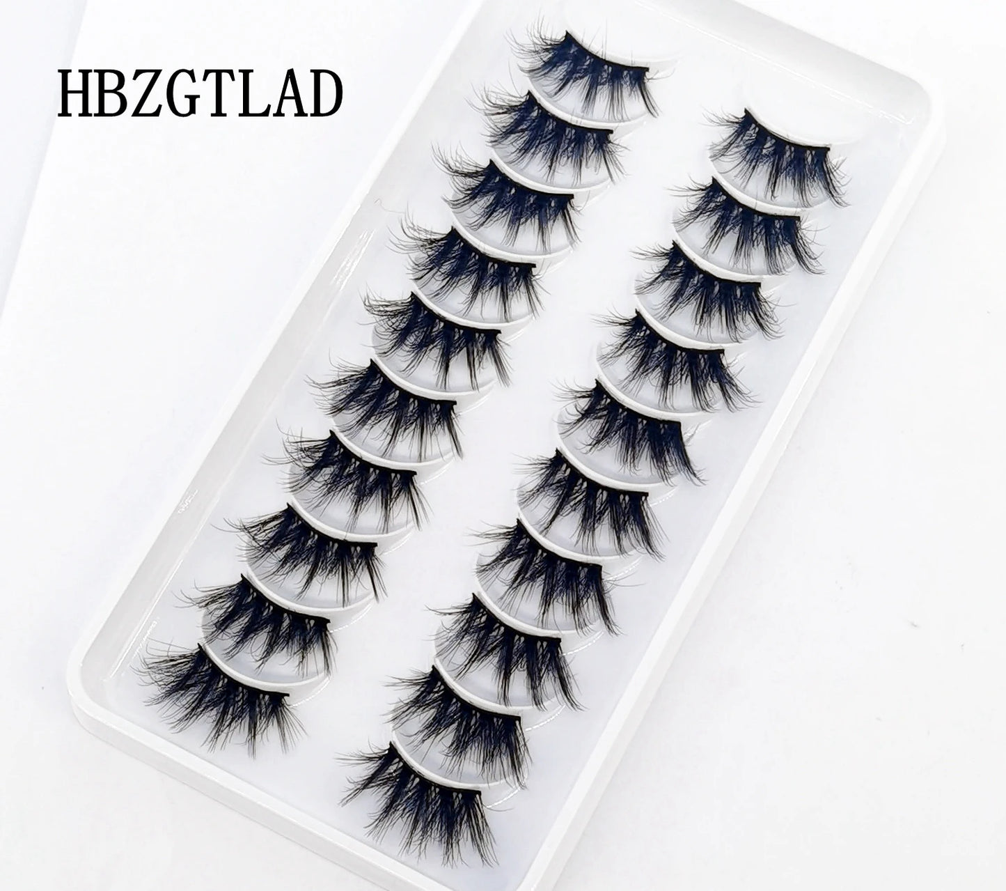 10 Pairs Crisscross Half Eye Lashes Natural False Eyelashes Handmade Faux 3D Mink Lashes Makeup Tools Eyelash Extension