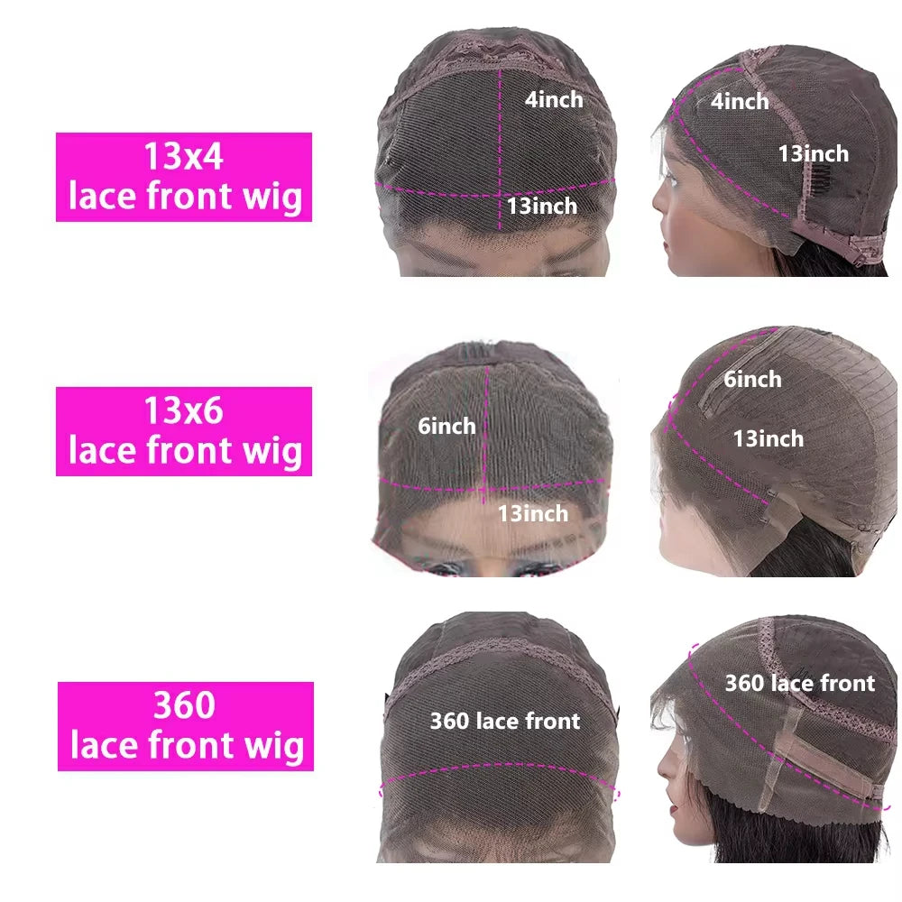 360 Full Lace Frontal Human Hair Wigs For Women Brazilian Body Wave 13x4 13x6 Transparent Lace Front Human Hair Wig Pre Plucked