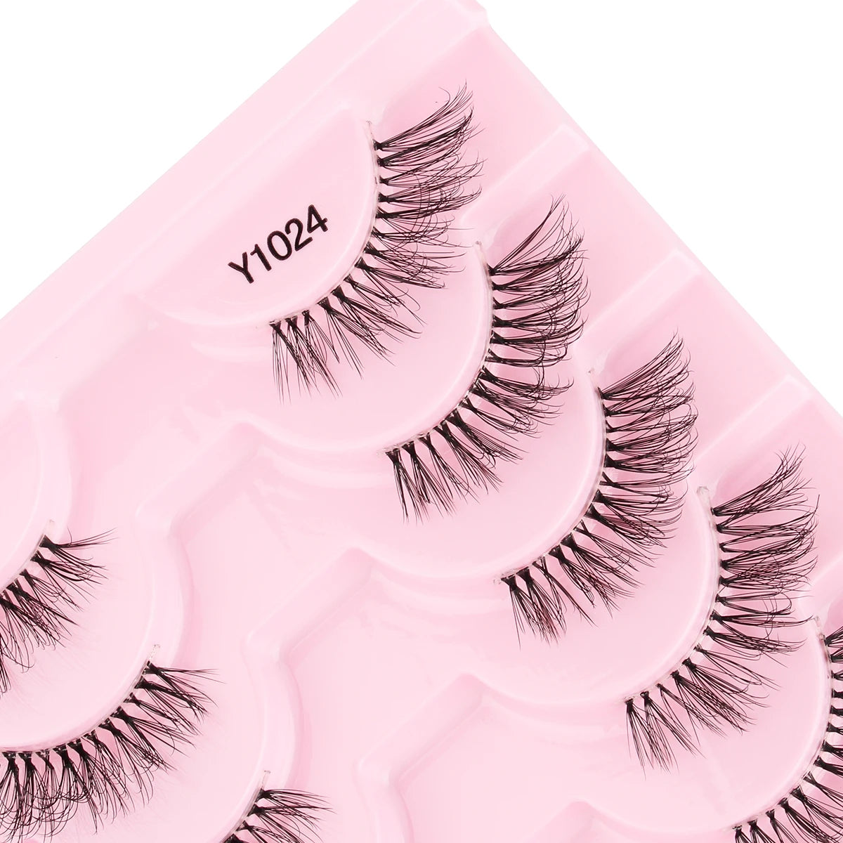 Cat Eye Lash 3/5/10 Pairs Half Lashes Natural Long False Eyelashes Wispy 3D Mink Lashes Volume Faux Cilios Extension Makeup Tool