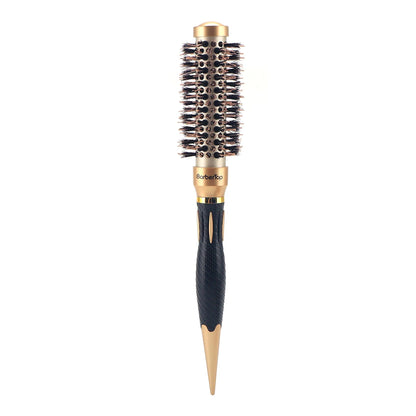 New Handle Round Rolling Brush Straight Twill Hair Comb Boar Bristle Round Barrel Hair Curling Brush Hairdressing Styling Tool