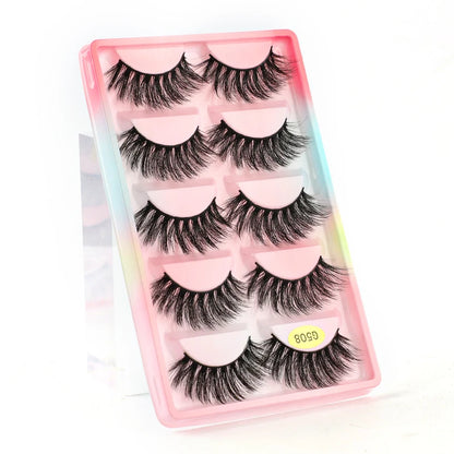 5 Pairs 3d mink eyelashes eyelash extension natural false eyelashes volume dramatic 3d lashes maquillaje mink cilios makeup tool