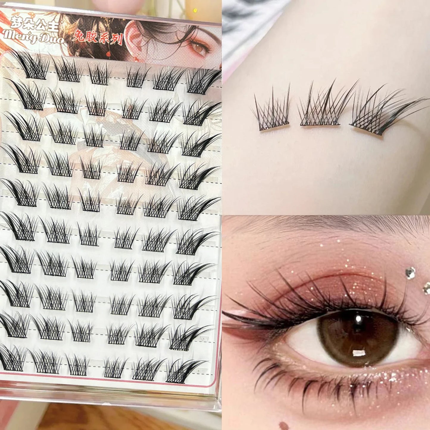 Sunflower DIY False Eyelashes Clusters Extensions Individual Lashes Cluster Natural Thick Segmented Eyelashes Bundles Wholesale