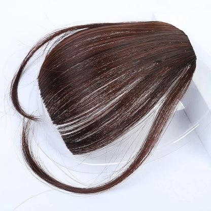 Clip-in bangs fronts neat dark brown bangs hairpieces wig hair piece bangs hairpieces clip-in hair extensions women hairpieces