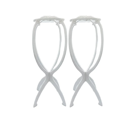 2 pcs stand 36cm Desk Stand Portable Wig Stand Wig Stands Portable Wig Hanger Salon Barber Hanging Hats Holder Display Stand