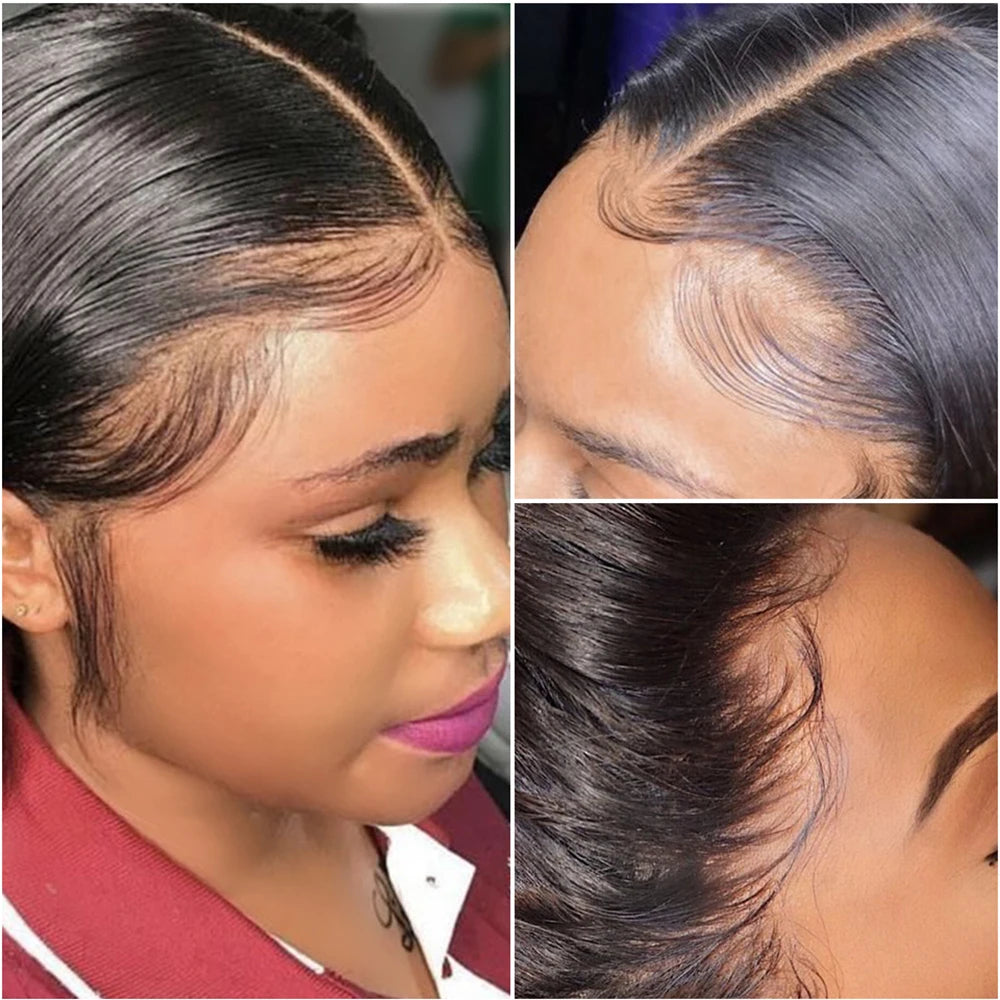 Human Hair Bundles with Closure Body Wave Brazilian Virgin Human Hair Weave 3 Bundles with 4x4 Lace Closure Natural Black Color