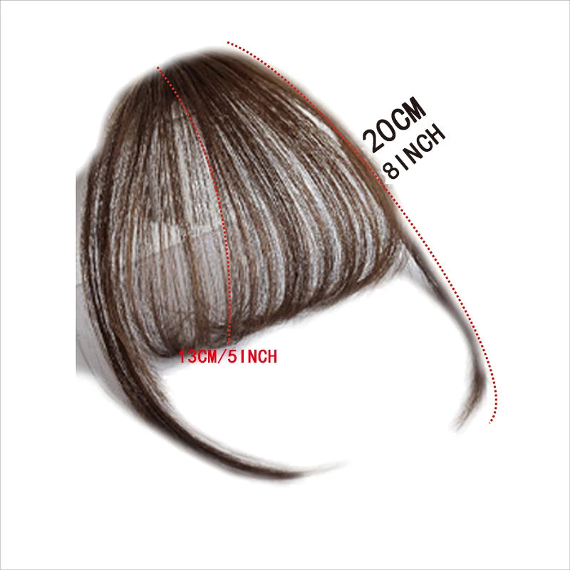 Synthetic  French Style Air Bangs Wig Clip Hairstyle Tool Hair Clip Extension  Hair False Tassel Wig Women's Hair Clip Bangs