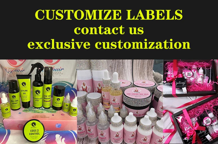 Wig Glue For Lace Front Waterproof Hair Mousse Glue Pen Wax Stick Hair Growth Oil Glue Remover Melt Band With Ear Cover