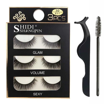 Eyelashes 3d mink lashes natural long make up false eyelashes eyelash brushes makeup eye lashes tweezers 3d lashes maquiagem