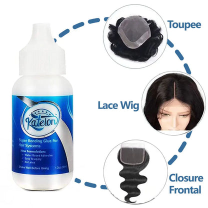 Waterproof Lace Wig Glue For Lace Front Wig 38ml Liquid Adhesive Hair Glue Wax Stick For Wig Lace Tint Spray Elastic Melt Band