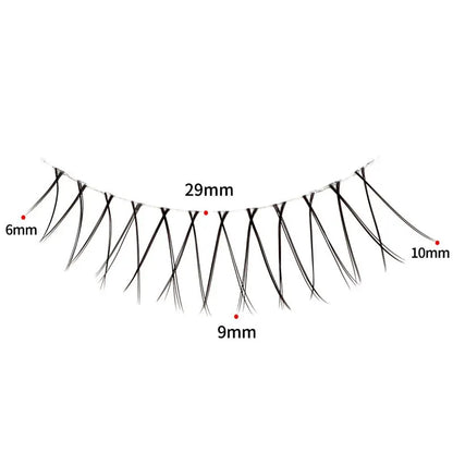 Natural Long Eye Makeup 5Pairs Set Cos False Eyelashes Lash Extension 3D Bunch Japanese Fairy Cosplay 5 Pairs