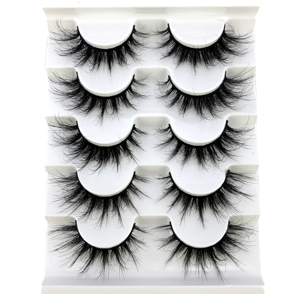 Faux Mink Eyelashes Natural 3D Mink Lashes Volume False Eyelashes Dramatic Thick Fake Eyelash Extension Makeup Tool Maquiagem
