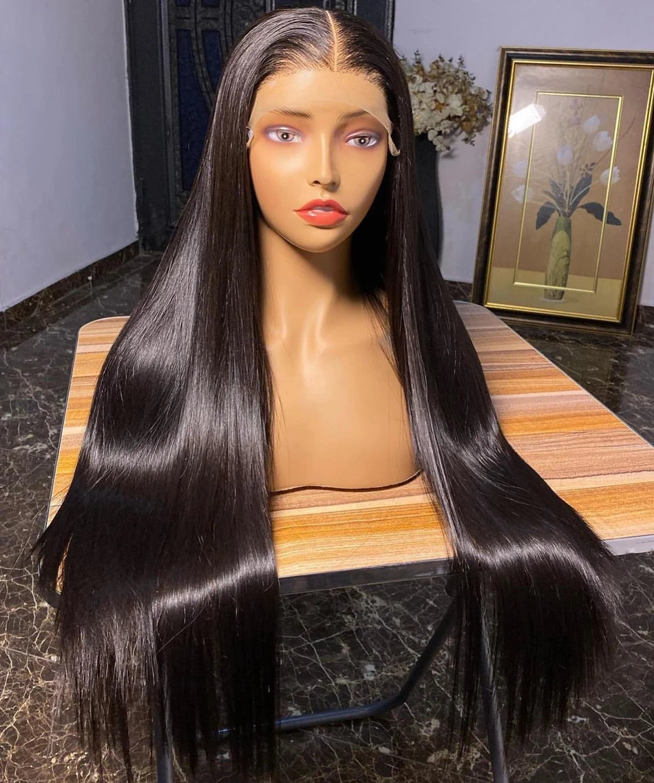 13x6 HD Lace Frontal Wigs Straight Lace Front Human Hair Wigs For Women Transparent Lace Wig 13x4 Human Hair 180% High Density